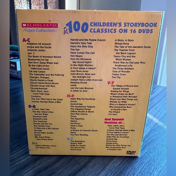 Scholastic DVD Collection: Treasury Of 100 Storybook Classics Complete LIKE NEW - Picture 6 of 9